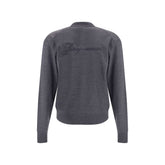 Gray Merino Wool Cardigan